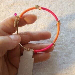 Pink and Orange Beaded Bracelet